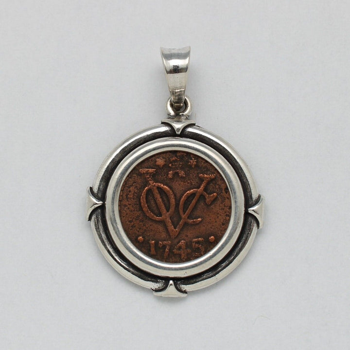 Sterling Silver Pendant, Dutch VOC Coin, 00200