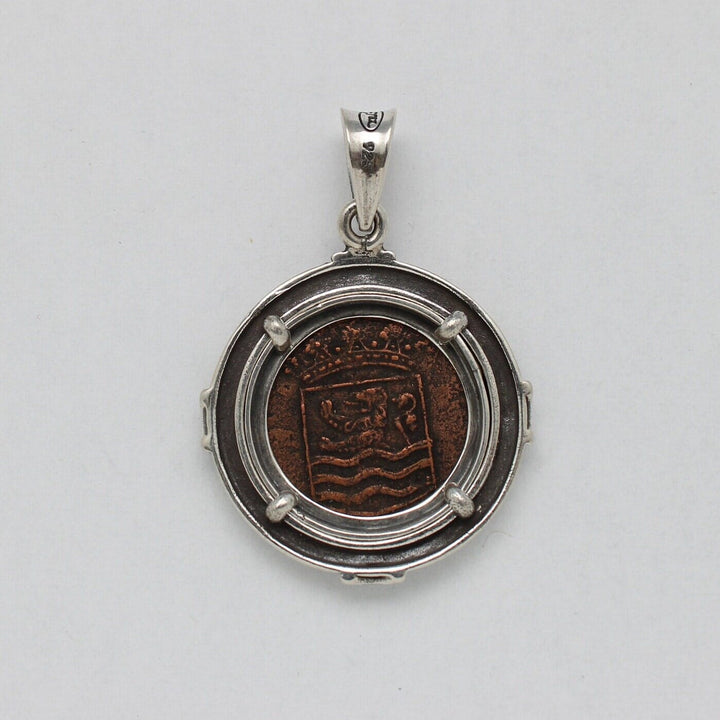 Sterling Silver Pendant, Dutch VOC Coin, 00200