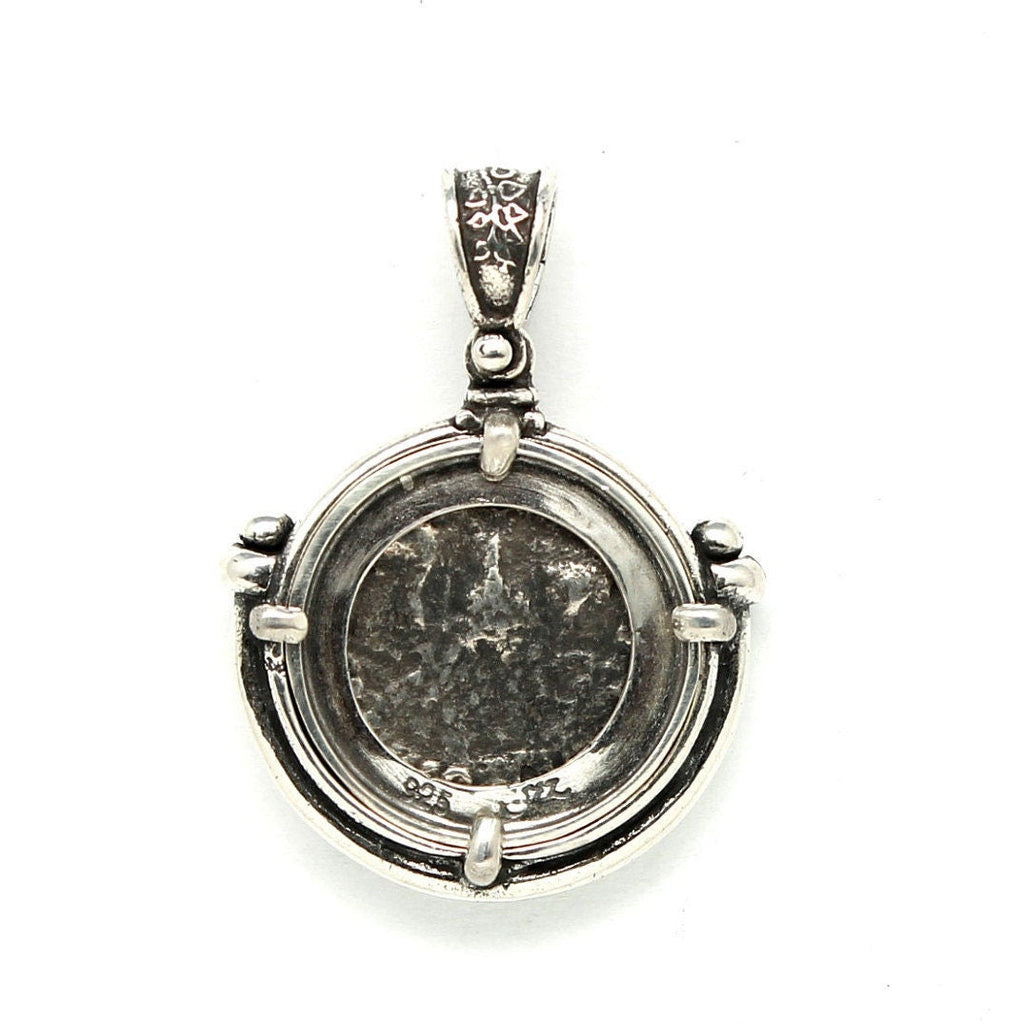Sterling Silver Pendant, Geta, Roman Denarius, ID13232