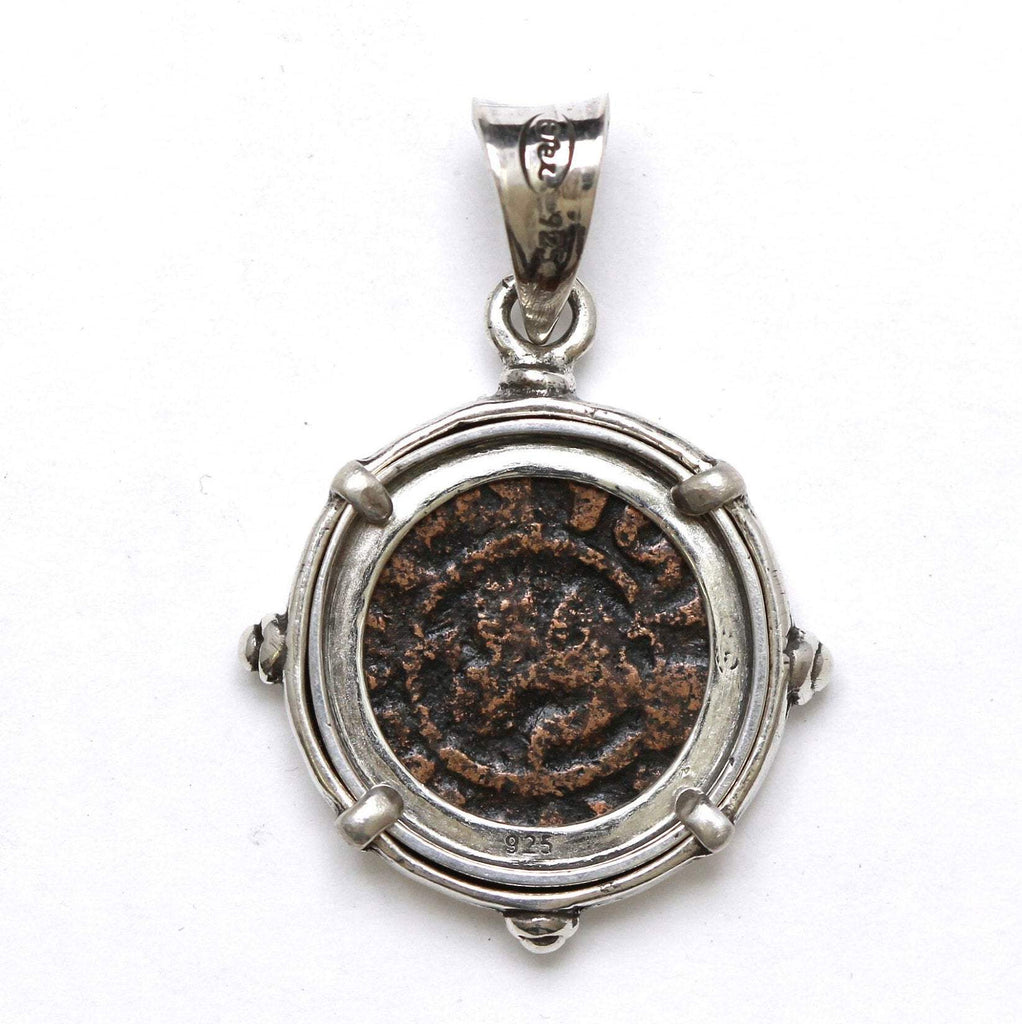 Sterling Silver Pendant, Hetoum II, Kardez Coin, 7174