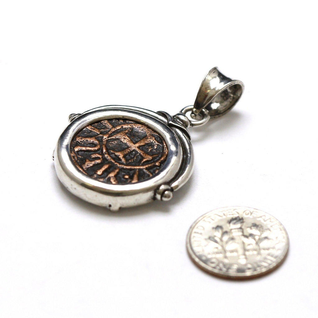 Sterling Silver Pendant, Hetoum II, Kardez Coin, 7175