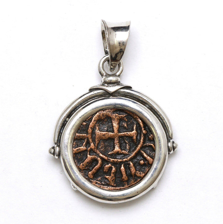 Sterling Silver Pendant, Hetoum II, Kardez Coin, 7175