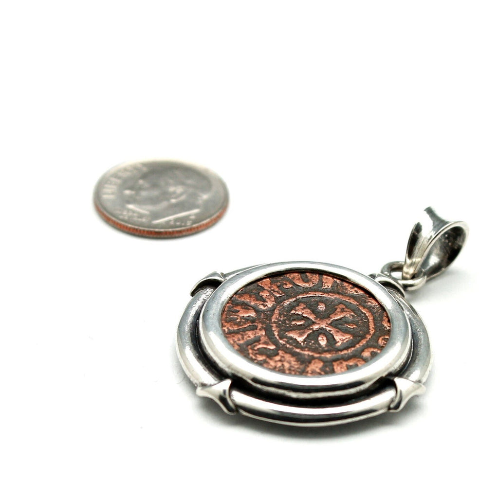 Sterling Silver Pendant, Hetoum II, Kardez Coin, 7257