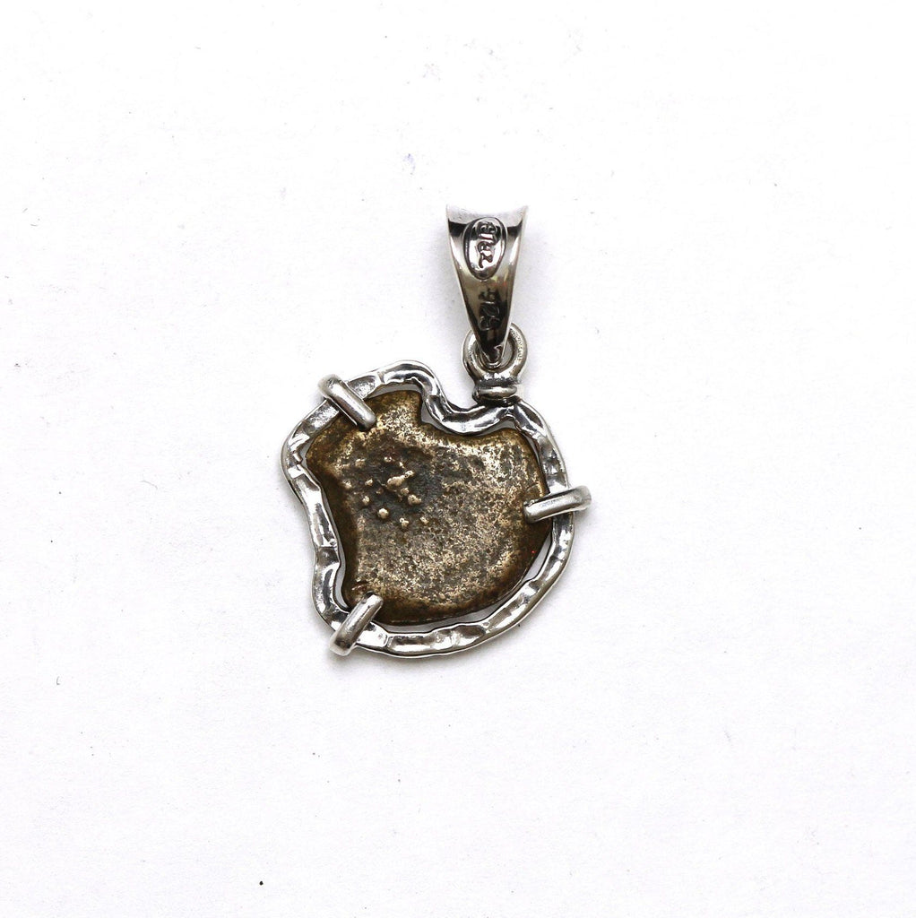 Sterling Silver Pendant, Widows Mite Ancient Coin, 7116