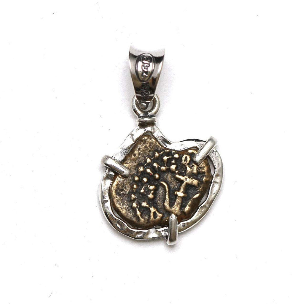 Sterling Silver Pendant, Widows Mite Ancient Coin, 7131