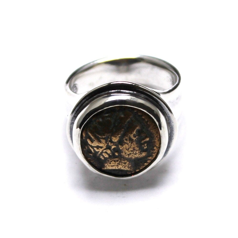 Sterling Silver Ring, Phillip II, Ancient Coin, 7204