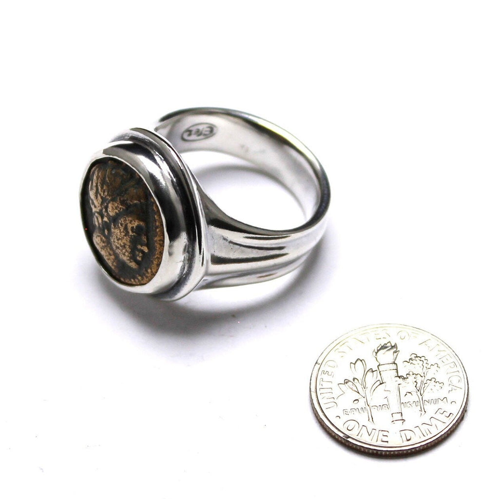 Sterling Silver Ring, Phillip II, Ancient Coin, 7204